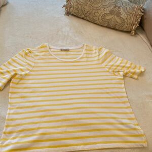 Hobbs Eva cotton striped t-shirt.